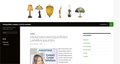 Desktop Screenshot of antiquitaeten-lampen.de