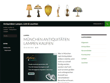 Tablet Screenshot of antiquitaeten-lampen.de